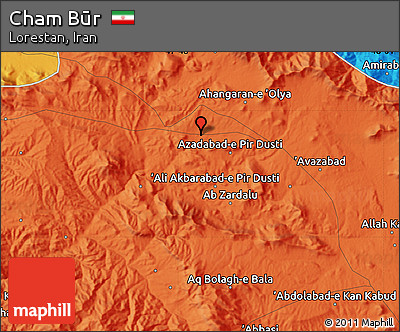 Political Map of Cham Būr