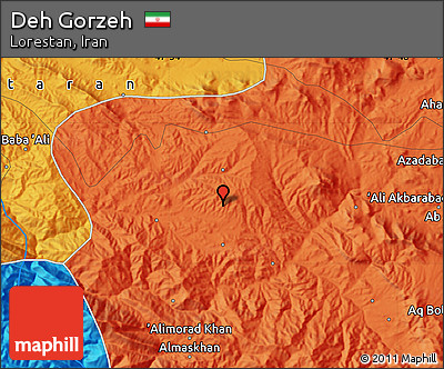 Political Map of Deh Gorzeh