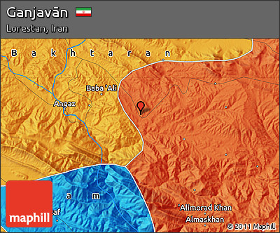 Political Map of Ganjavān