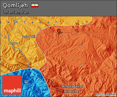 Political Map of Qomlījeh