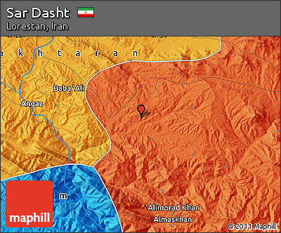 Political Map of Sar Dasht