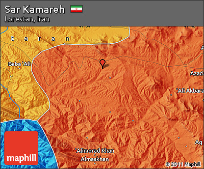 Political Map of Sar Kamareh