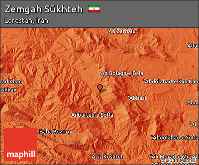 Political Map of Zemgah Sūkhteh