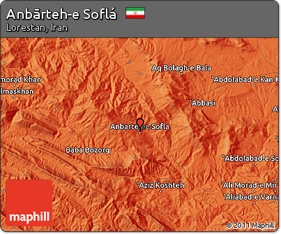 Political Map of Anbārteh-e Soflá