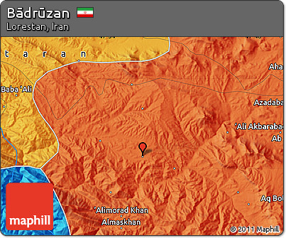 Political Map of Bādrūzan