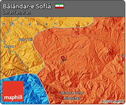 Political Map of Bālāndar-e Soflá