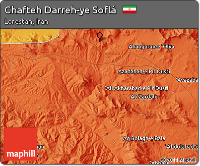 Political Map of Chafteh Darreh-ye Soflá