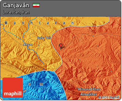 Political Map of Ganjavān