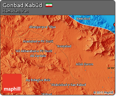 Political Map of Gonbad Kabūd