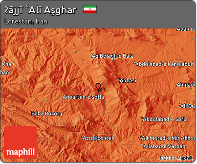 Political Map of Ḩājjī `Alī Aşghar