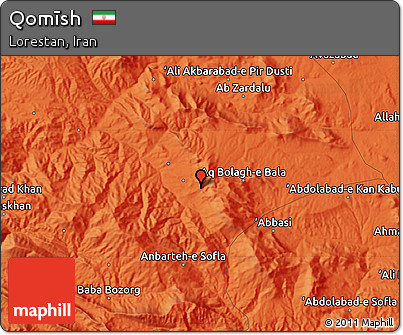 Political Map of Qomīsh