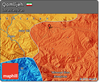 Political Map of Qomlījeh