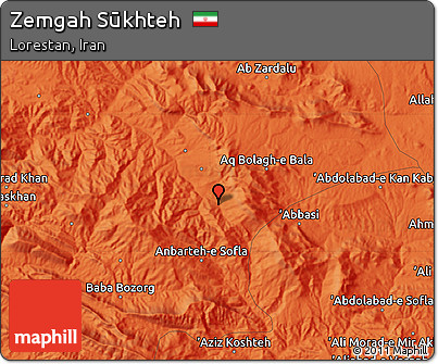 Political Map of Zemgah Sūkhteh