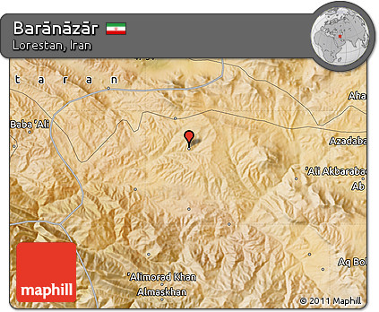 Satellite Map of Barānāzār