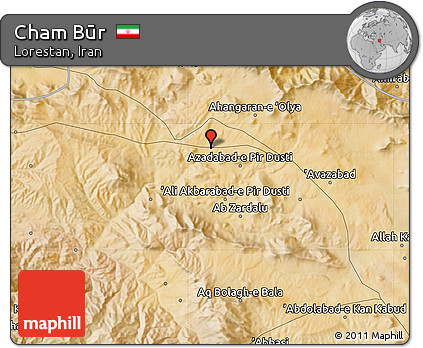 Satellite Map of Cham Būr