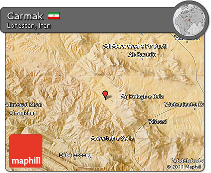 Satellite Map of Garmak
