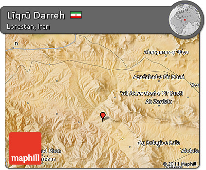 Satellite Map of Līqrū Darreh