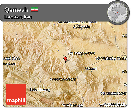Satellite Map of Qamesh