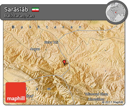 Satellite Map of Sarāsīāb