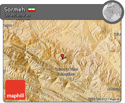 Satellite Map of Sormeh