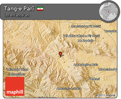 Satellite Map of Tang-e Parī