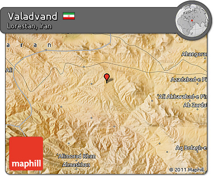Satellite Map of Valadvand
