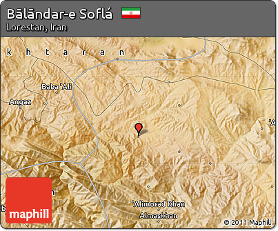 Satellite Map of Bālāndar-e Soflá