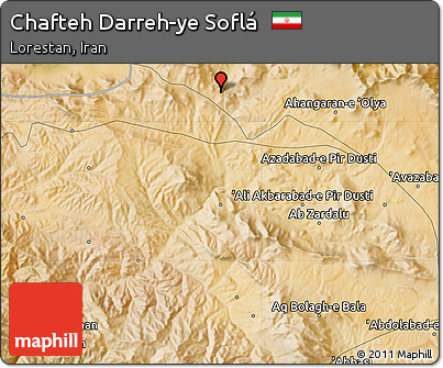 Satellite Map of Chafteh Darreh-ye Soflá
