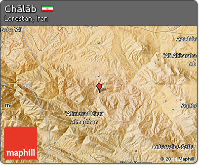 Satellite Map of Chālāb