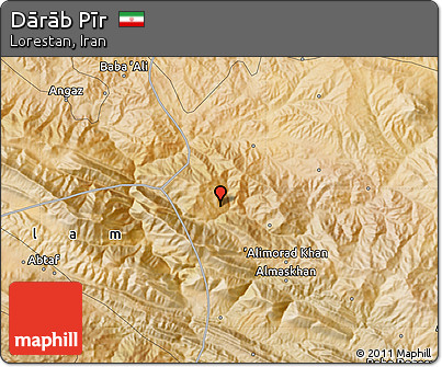 Satellite Map of Dārāb Pīr
