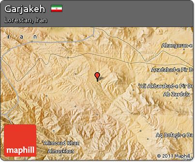 Satellite Map of Garjakeh