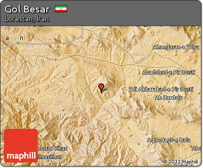 Satellite Map of Gol Besar