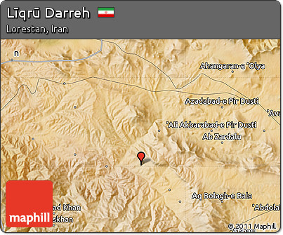 Satellite Map of Līqrū Darreh