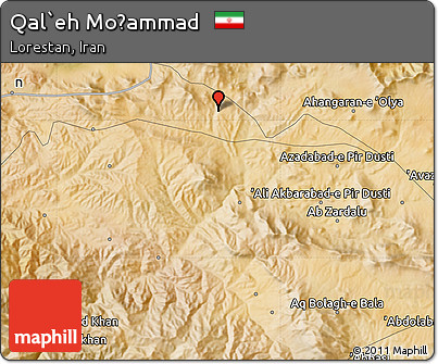Satellite Map of Qal`eh Moḩammad