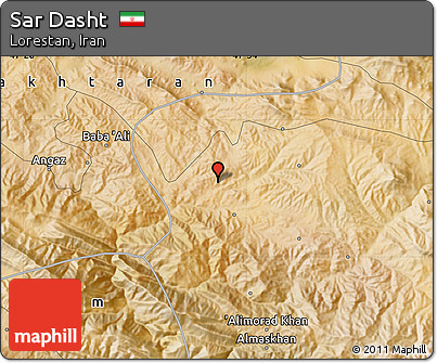 Satellite Map of Sar Dasht