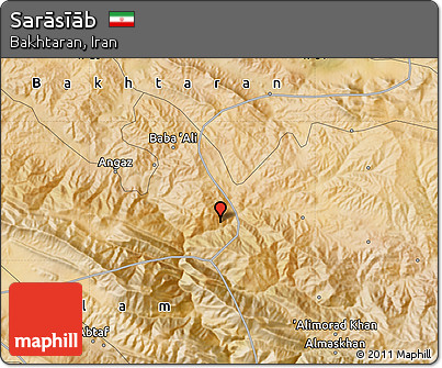 Satellite Map of Sarāsīāb