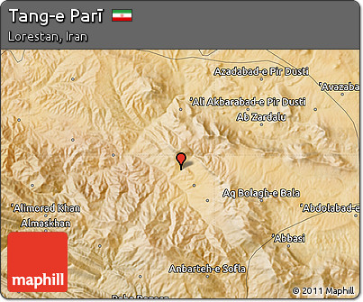 Satellite Map of Tang-e Parī