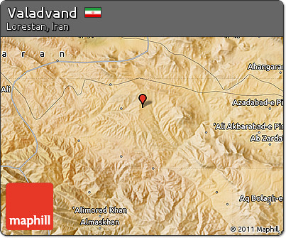 Satellite Map of Valadvand