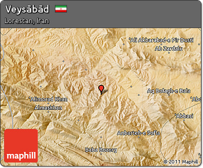 Satellite Map of Veysābād
