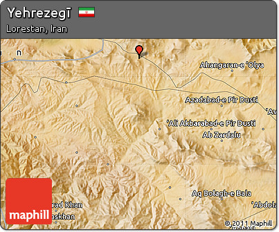 Satellite Map of Yehrezegī