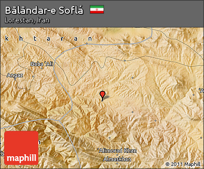 Satellite Map of Bālāndar-e Soflá