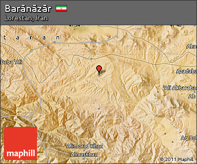 Satellite Map of Barānāzār