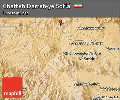Satellite Map of Chafteh Darreh-ye Soflá