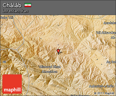 Satellite Map of Chālāb