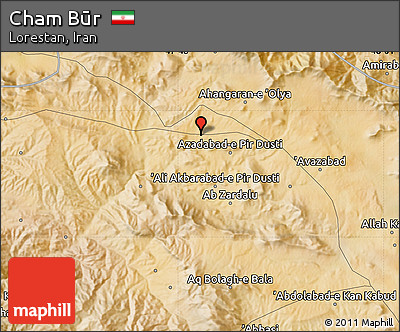 Satellite Map of Cham Būr
