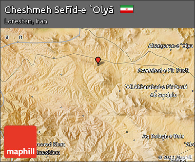 Satellite Map of Cheshmeh Sefīd-e `Olyā