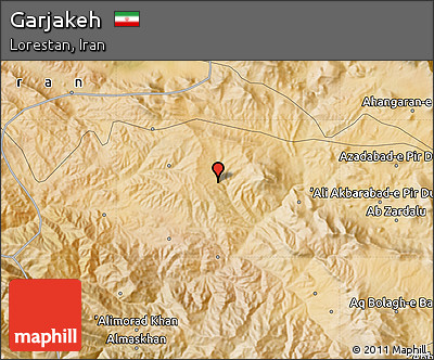 Satellite Map of Garjakeh