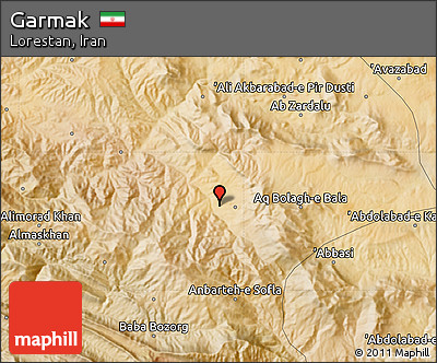 Satellite Map of Garmak