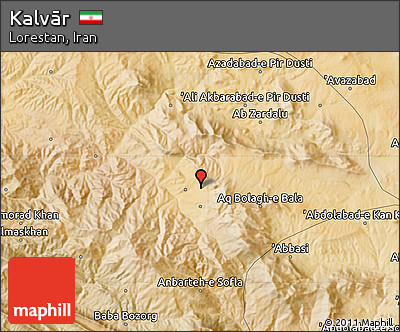 Satellite Map of Kalvār