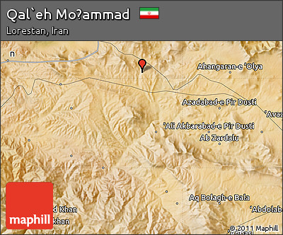 Satellite Map of Qal`eh Moḩammad